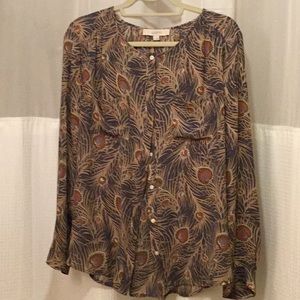 Ann Taylor Loft blouse Large EUC